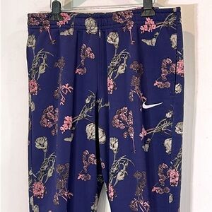 Nike Sportswear Club Men's Fleece Floral Joggers purple platinum pants xl new